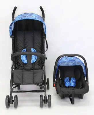 European Style Travel System Luxury Baby Stroller, Babies Foldable Umbrella 2 in 1 Baby Stroller