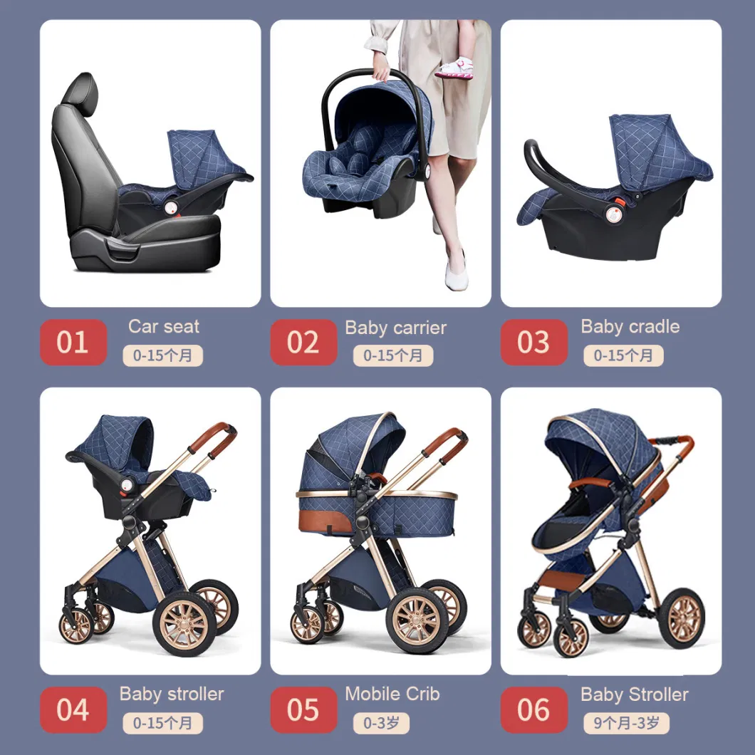 New Born Travel System Baby Stroller 3 in 1 with Car Seat