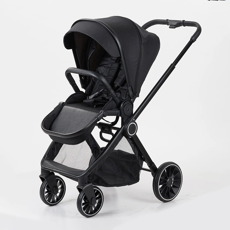High-View Folding Luxurious Aluminum Frame 3 in 1 Pram Baby Stroller with Car Seat