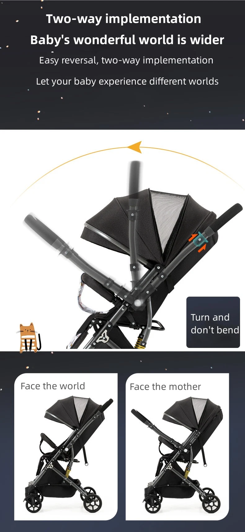 Portable Baby Pocket Stroller, Push Chair