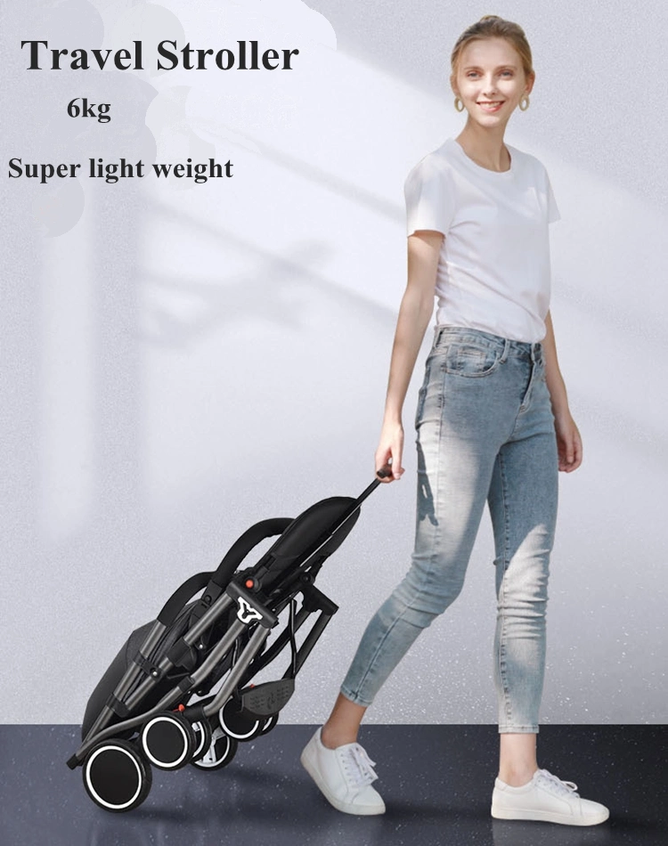 Light Weight Prams Pocket Stroller for Kids One Hand Fold Travel System Baby Carriage
