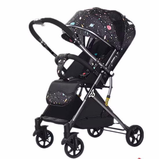 Folding Strollers Can Sit Lying Flat Two
